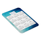 2018 Mystical Turquoise Mandala Calendar Magnet Magneet (Rechterzijde)