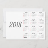 2018 Nieuw jaar motivatie inspirerend Feestdagenkaart (Achterkant)