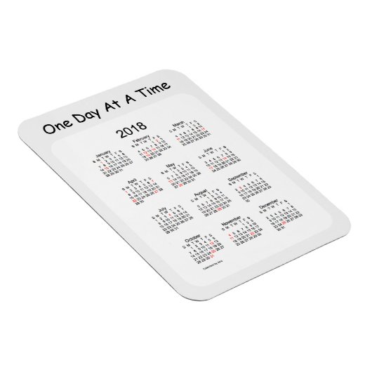 2018 One Day At A Time Rookkalender door Janz Magneet (Rechterzijde)