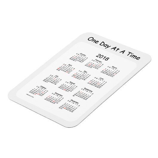 2018 One Day At A Time Rookkalender door Janz Magneet (Linkerzijde)