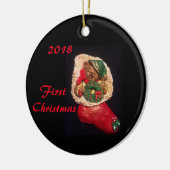 2018 PAJAMA BOY STOCKING BEER EERSTE XMAS ORNAMENT (Links)