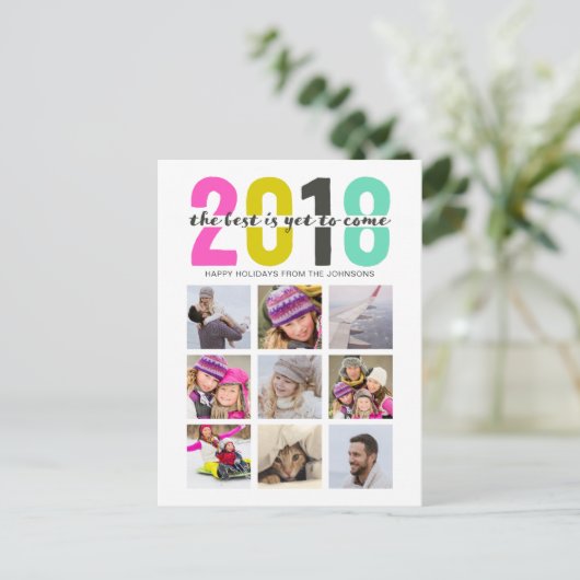 2018% pipe% kleurrijke | briefkaarten (Staand voorkant)