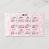 2018 Roze kalender met Janz Oceania Card Visitekaartje (Voorkant)