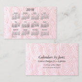 2018 Roze kalender met Janz Oceania Card Visitekaartje (Voorkant / Achterkant)