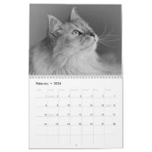 2018 Siberische kat-kalender Kalender (Feb 2026)