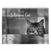 2018 Siberische kat-kalender Kalender (Hoes)
