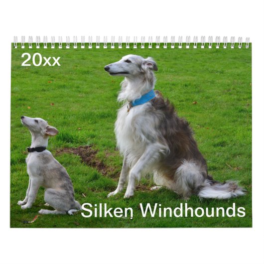 2018 Silken Windhounds (multiple dogs) Kalender (Hoes)