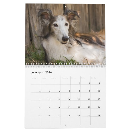 2018 Silken Windhounds (Reclining) Kalender (Jan 2026)