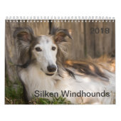 2018 Silken Windhounds (Reclining) Kalender (Hoes)