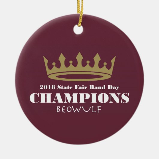 2018 State Fair Band Day Champions Ornament (Voorkant)