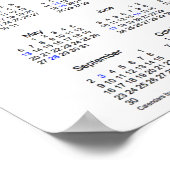 2018 Texas Staatsvlag Vakantiekalender door Janz Poster (Hoek)