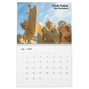 2018 Thailand - reiskalender Kalender