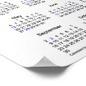 2018 Vlinder Vakantie Agenda door Janz Poster (Hoek)