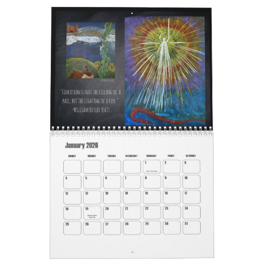2018 Waldorf Geïnspireerd karton Art Calendar Kalender (Jan 2026)
