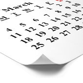 2018 Wandkalender Mooie Muziek Pianoposter Poster (Hoek)