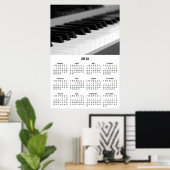 2018 Wandkalender Mooie Muziek Pianoposter Poster (Thuiskantoor)