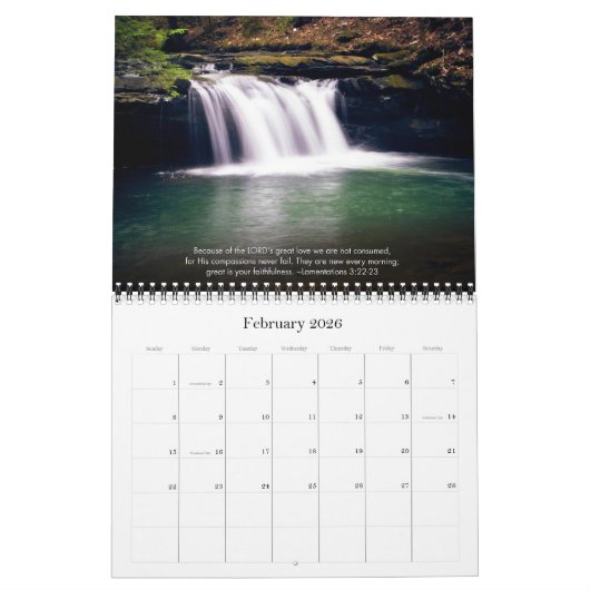 2018 Watervalbijbelkalender Kalender (Feb 2026)