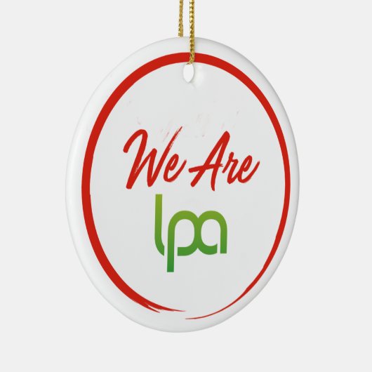 2018 We zijn LPA-versiering Keramisch Ornament (Rechts)