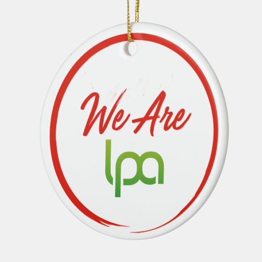 2018 We zijn LPA-versiering Keramisch Ornament (Links)