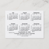 2018 White 52 Week Agenda by Janz Visitekaartjes (Achterkant)