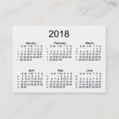 2018 White 52 Week Agenda by Janz Visitekaartjes (Voorkant)