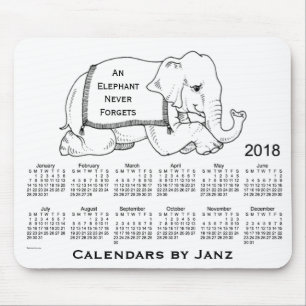 2018 White Elephant Calendar door Janz Muismat