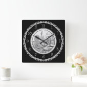 2018 WWI Doughboys Centennial Army Medal Afbeeldin Vierkante Klok (Huis)