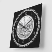 2018 WWI Doughboys Centennial Army Medal Afbeeldin Vierkante Klok (Hoek)