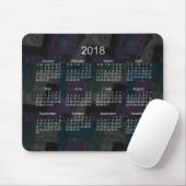 2018 Zwarte Patchwork-agenda van Janz Muismat (Met muis)