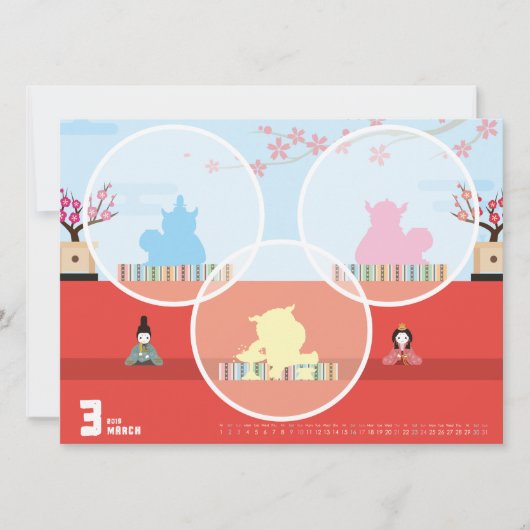 2019カレンダー3月 KAART (Voorkant)