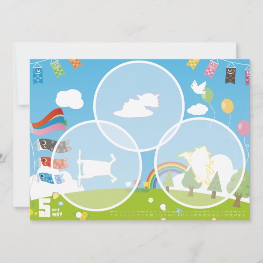 2019カレンダー5月 KAART (Voorkant)