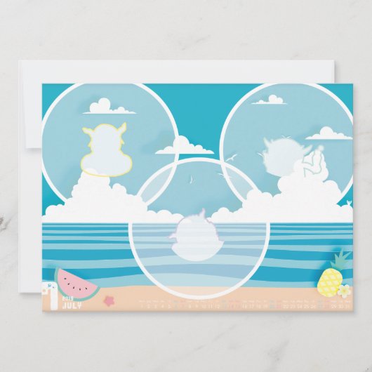 2019カレンダー7月 KAART (Voorkant)