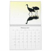 2019/2020 Crane Birds Animals Wildlife Refuge Kalender (Feb 2027)