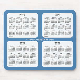 2019-2022 Steel Blue 4 Year Agenda van Janz Muismat