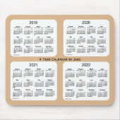 2019-2022 Tan 4 Year Agenda van Janz Muismat (Voorkant)