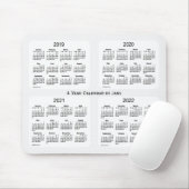 2019-2022 Witte rook 4 jaar agenda van Janz Muismat (Met muis)