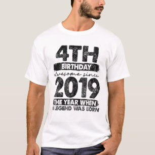 2019 4 jaar oude Gifts Limited Edition 4e T-shirt