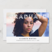 2019 Afstudeerder Aankondiging Fotokaart - Schaduw (Voorkant)