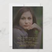 2019 Afstuderen "Faux Gold Foil" met 2 zijden aank Kaart (Achterkant)