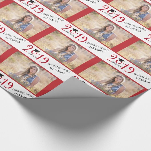 2019 Afstuderen Persoonlijk | Horizontale foto Cadeaupapier (Hoek)