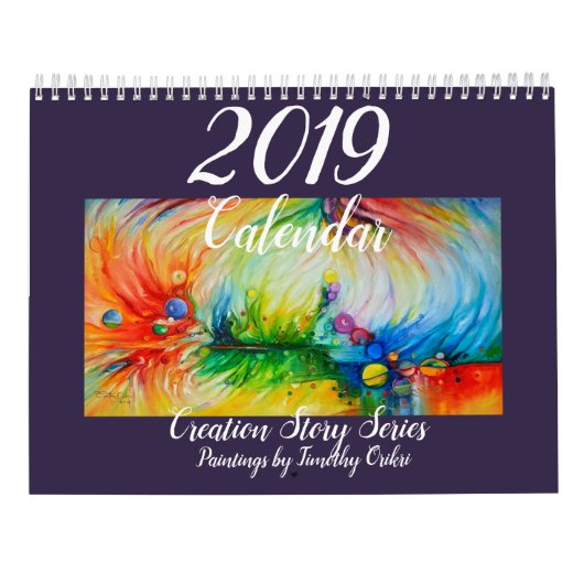 2019 Agenda "Creation Story Series" Kalender (Achterkant)