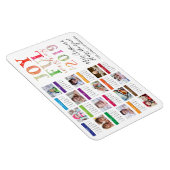 2019 Agenda Fotocollage bewerkbare begroeting Magneet (Rechterzijde)