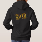 2019 Alcoholvrij van Sober & Clean Recovery Gift Hoodie (Achterkant)