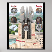 2019 Beauty en Archer 8x10 Poster op Times Square (Voorkant)