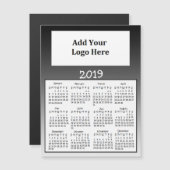 2019 Black Faded Magnet Kalenders (Voorkant / Achterkant)