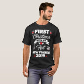 2019 Couple Idea First Christmas With My Hot New F T-shirt (Voorkant volledig)