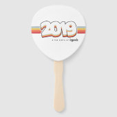 2019 De geboorte van legenden Handwaaier (Achterkant)