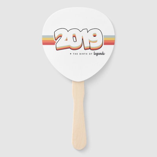 2019 De geboorte van legenden Handwaaier (Achterkant)