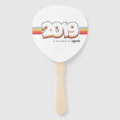 2019 De geboorte van legenden Handwaaier (Voorkant)