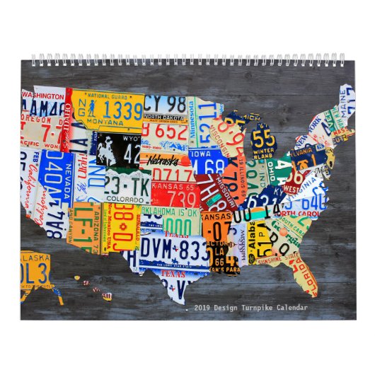2019 Design Turnpike License Borden Agenda Kalender (Hoes)